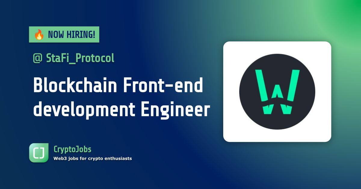 blockchain front end developer