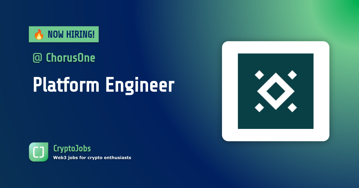 Platform Engineer Job at Chorus One